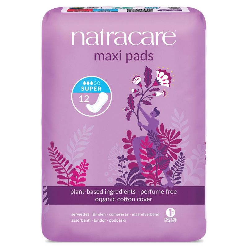 Natracare Binde Maxi Super 12 St - Produktbild