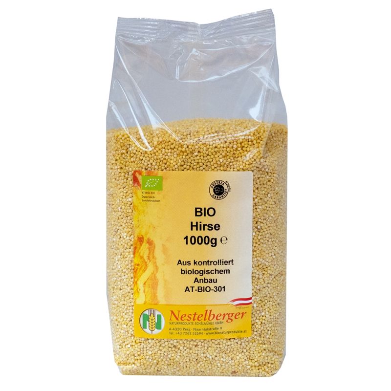 Nestelberger Bio Goldhirse  geschält 1kg - Produktbild
