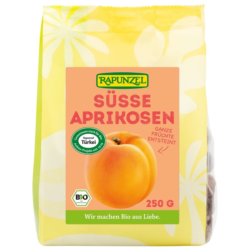 Rapunzel Aprikosen süß, ganz, entsteint, Projekt - Produktbild