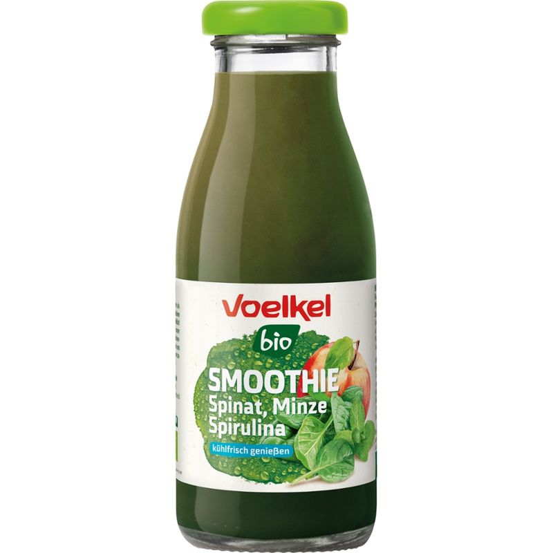 Voelkel Smoothie Spinat Minze Spirulina, kühlpflichtig - Produktbild