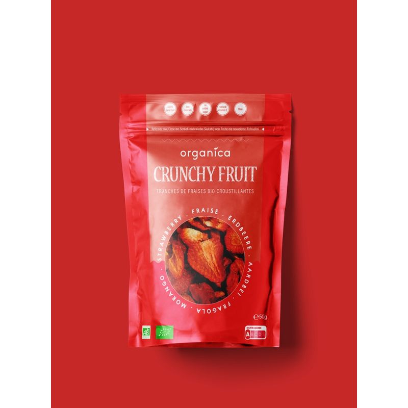 Organica Gefriergetrocknete Bio-Erdbeeren - Produktbild