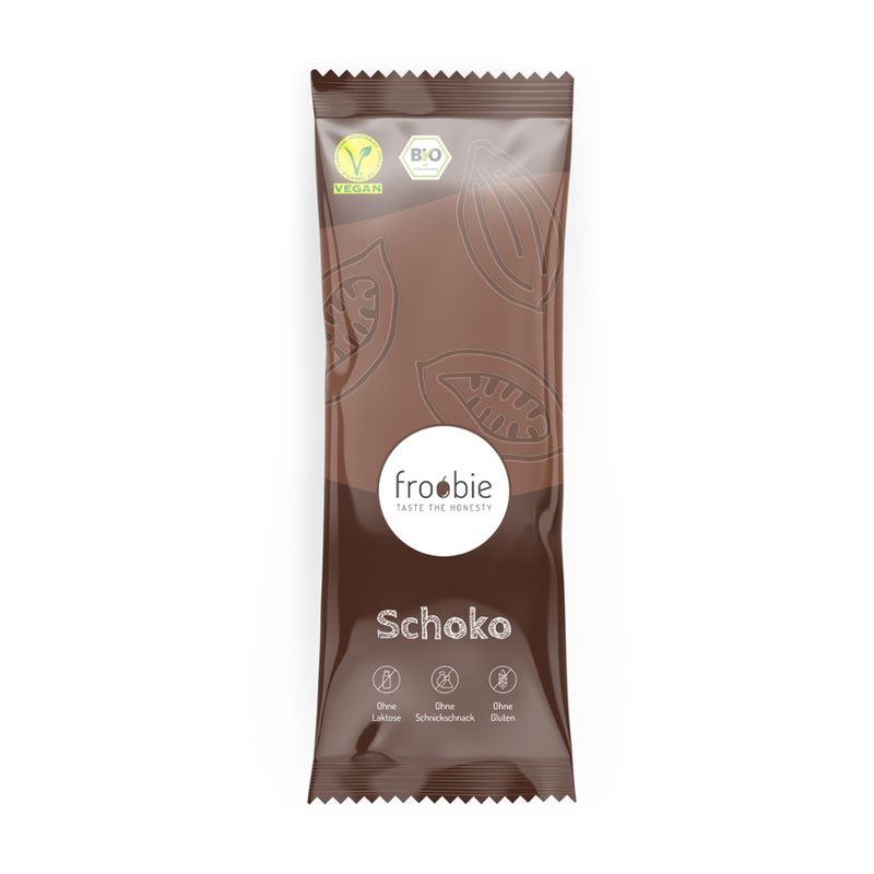 froobie froobie Bio Schoko Eis am Stiel mit Kokosnuss und Kakao, völlig natürlich und ohne künstliche Zusatzstoffe - Produktbild