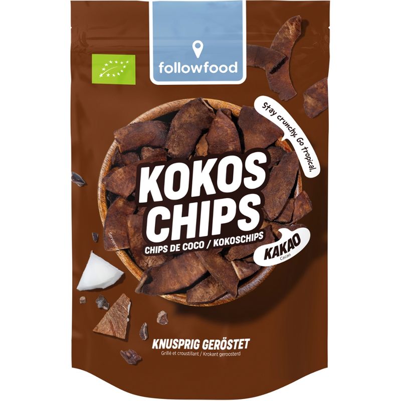 followfood Bio Kokoschips geröstet mit Kakao - Produktbild