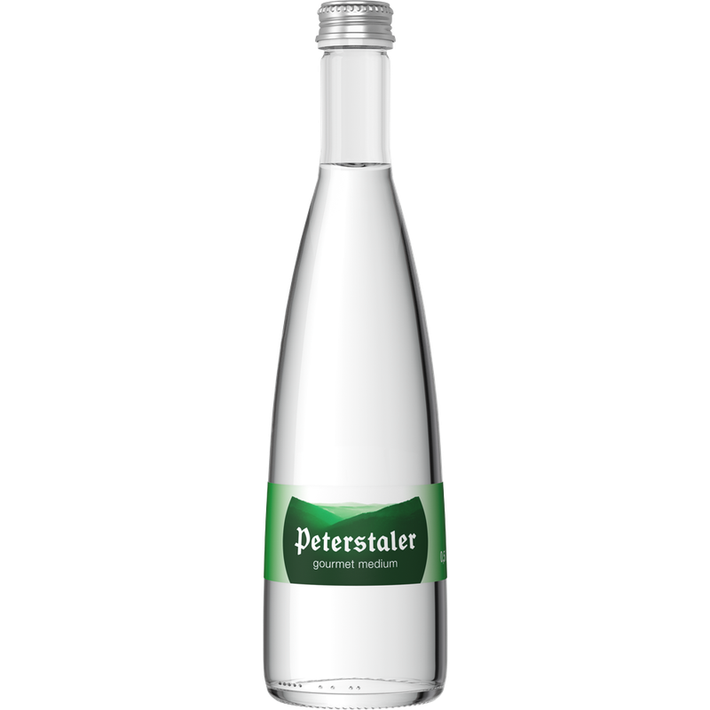 Peterstaler Mineralquellen GmbH 0,50 l Peterstaler Medium Gourmet Glas - Produktbild