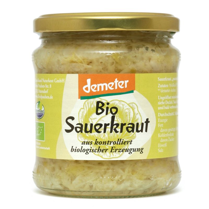 Marschland  demeter Bio-Sauerkraut 370 ml Gl. MARSCHLAND - Produktbild