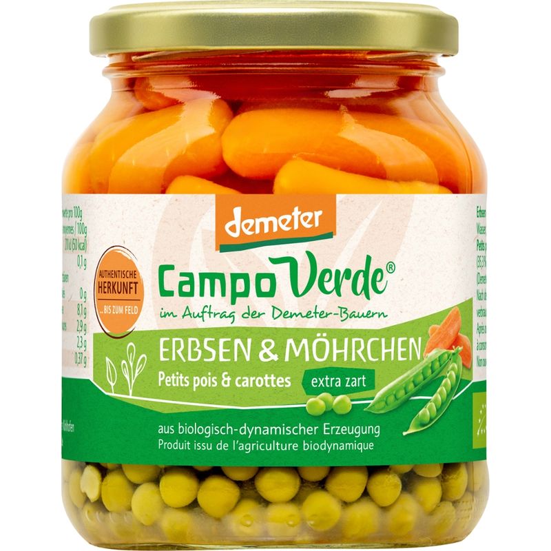 Campo Verde CV demeter Erbsen & Möhrchen 350g - Produktbild