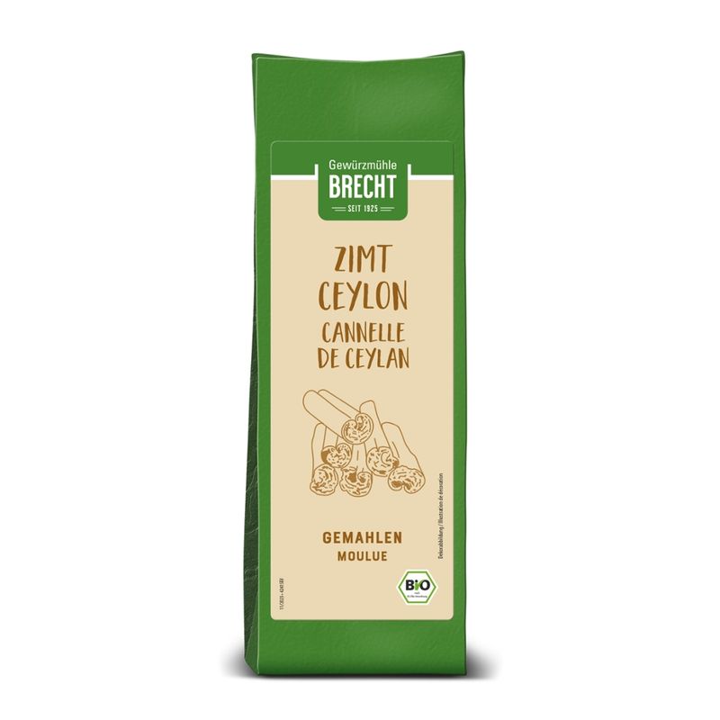 Gewürzmühle Brecht Zimt Ceylon gemahlen - BB, grün - Produktbild