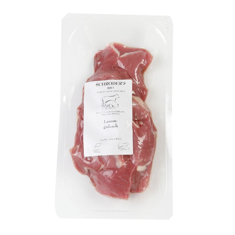 Schröder's Bio Fleisch- und Wurstwaren Lammgulasch ca. 300 g - Produktbild