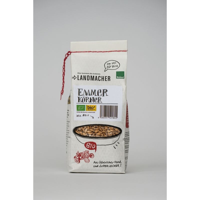 Landmacher Bio-Emmer Körner (500g), Bioland - Produktbild
