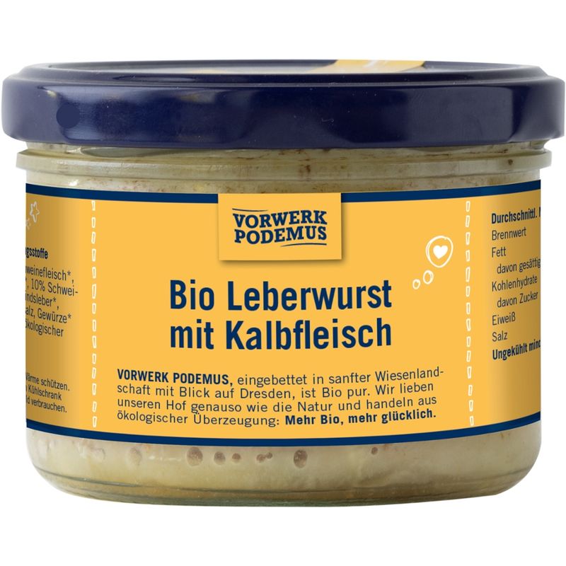 Vorwerk Podemus Bio Leberwurst mit Kalbfleisch - Produktbild