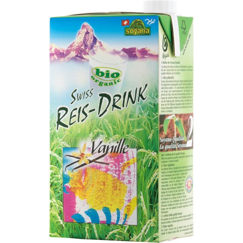 Soyana Swiss Reis-Drink Vanille 1l - Produktbild