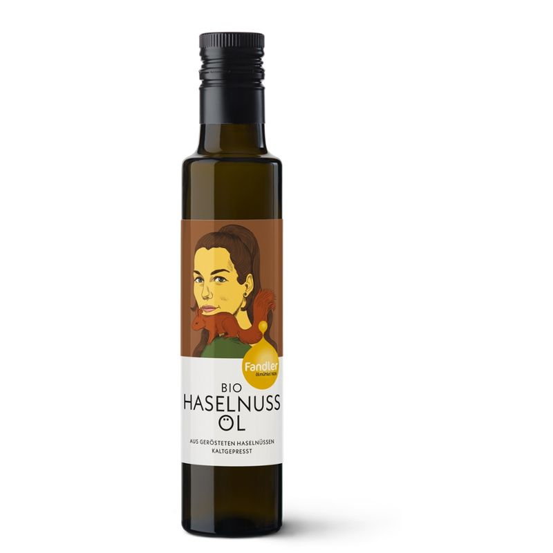 Ölmühle Fandler Fandler Bio-Haselnussöl kaltgepresst, 500 ml - Produktbild