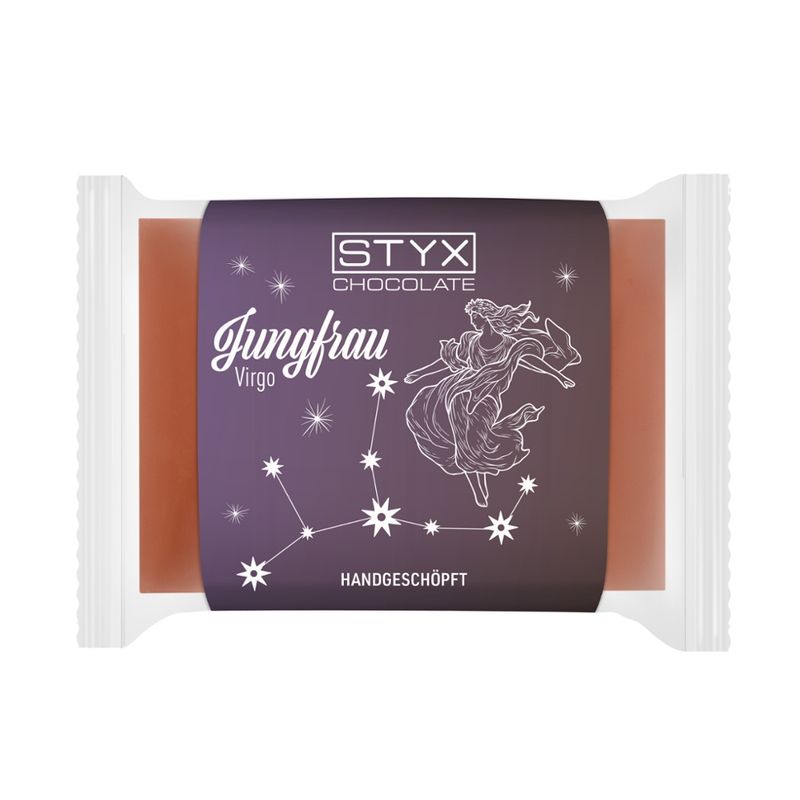 Styx Naturcosmetic BIO Feinste Vollmilchschokolade 50g Sternzeichen Jungfrau - Produktbild