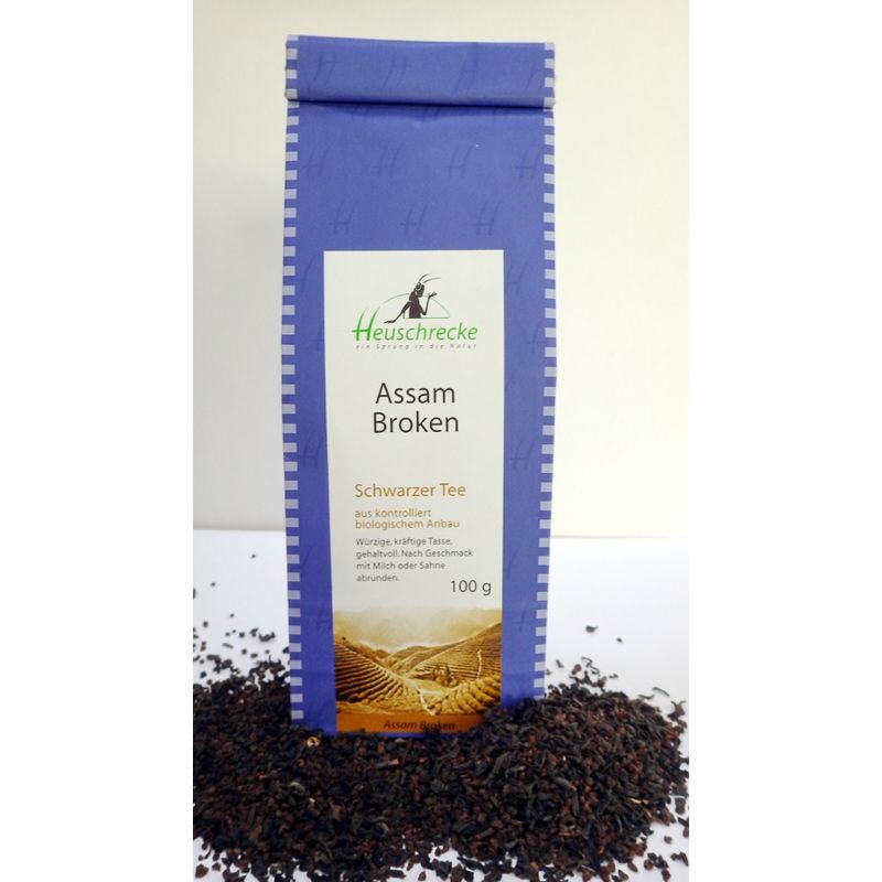 Heuschrecke Assam Broken, Schwarztee, kbA - Produktbild