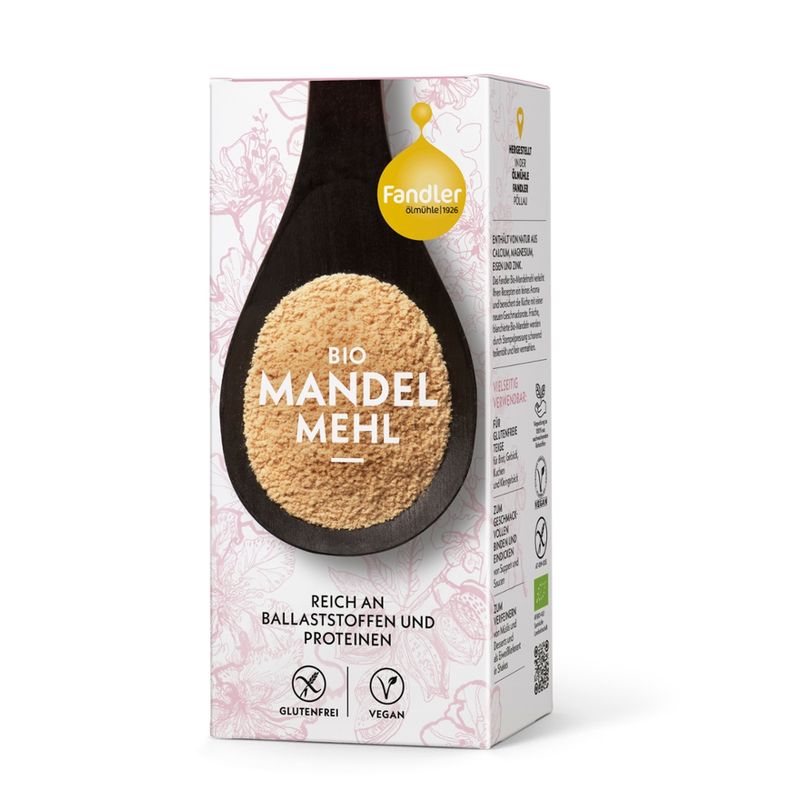 Ölmühle Fandler Fandler Bio-Mandelmehl teilentölt, 400 g - Produktbild