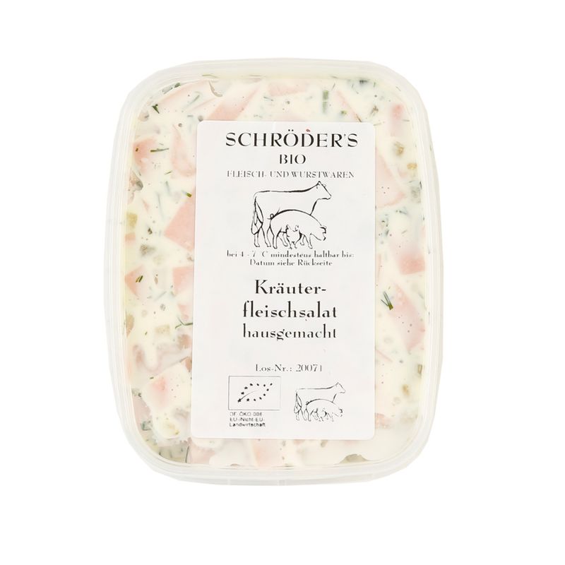 Schröder's Bio Fleisch- und Wurstwaren Kräuterfleischsalat 150g - Produktbild