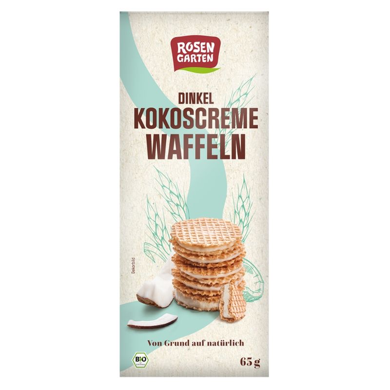 Rosengarten Dinkel-Kokoscreme-Waffeln - Produktbild