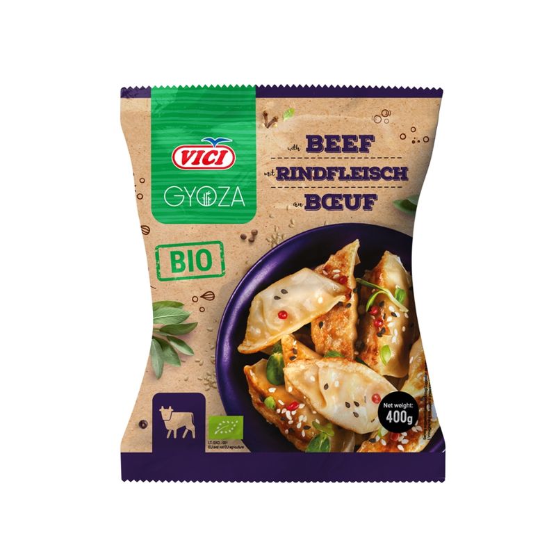 VICI BIO-Teigtaschen mit Rindfleischfüllung, tiefgefroren, 6 x 400 g - Produktbild