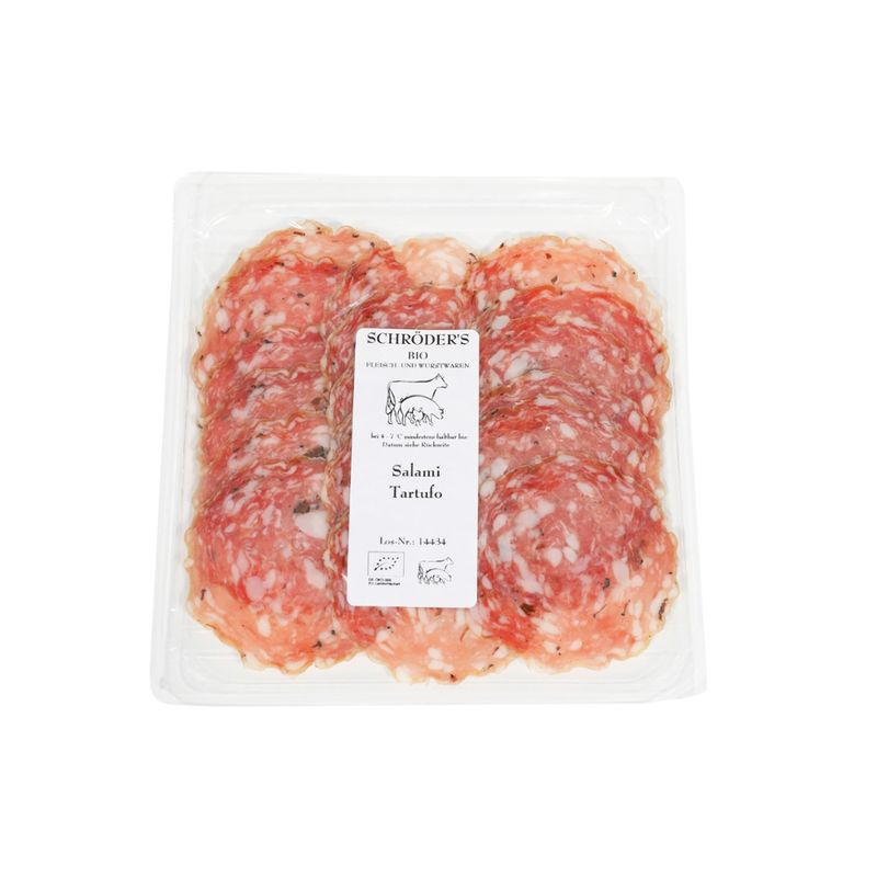 Schröder's Bio Fleisch- und Wurstwaren Salami Tartufo luftgetrocknet 80 g - Produktbild