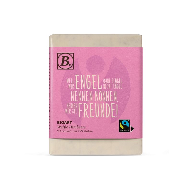 BioArt AG B. Schokolade Weil wir Engel ohne Flügel... 70g bio, FT-Cert - Produktbild