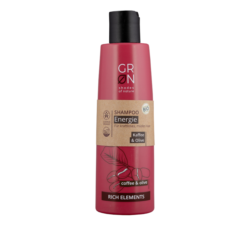 GRN GRN [GRÜN] Shampoo Energie Bio-Olive & Bio-Kaffee - Rich Elements - Produktbild