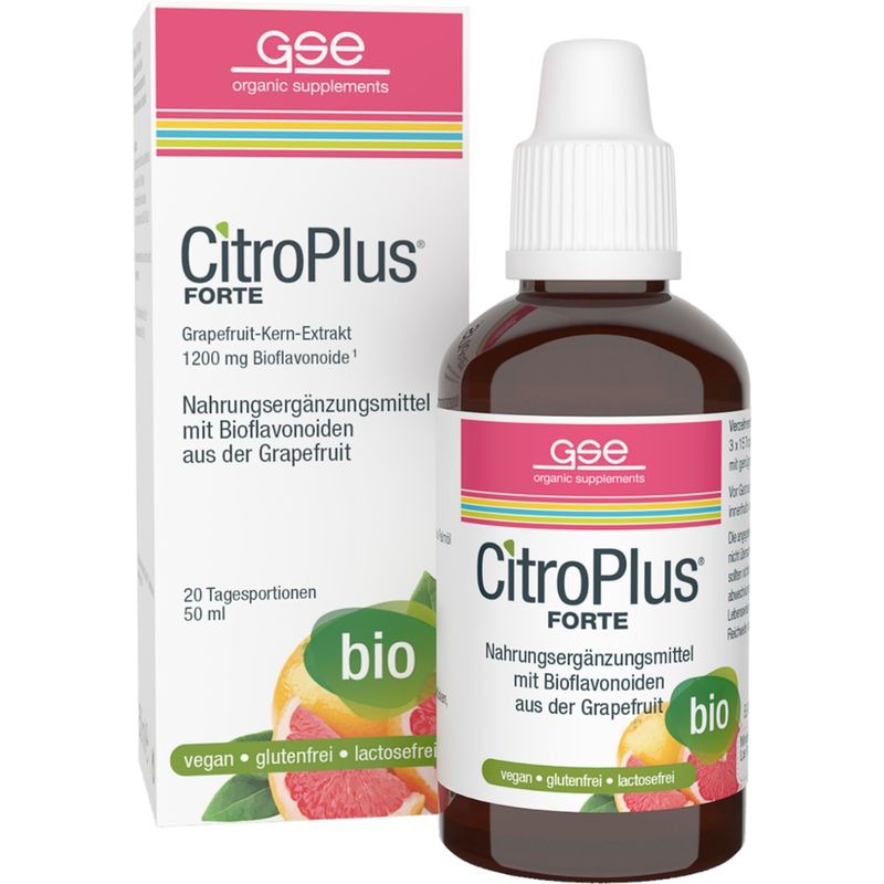 GSE  CitroPlus® 1200 Forte, Grapefruit-Kern-Extrakt (Bio) - Produktbild