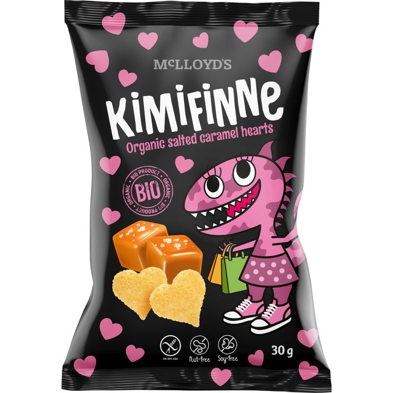 McLLOYD'S McLLoyd's Bio KiMiFiNNe Salted Caramel Hearts glutenfrei nicht frittiert - Produktbild