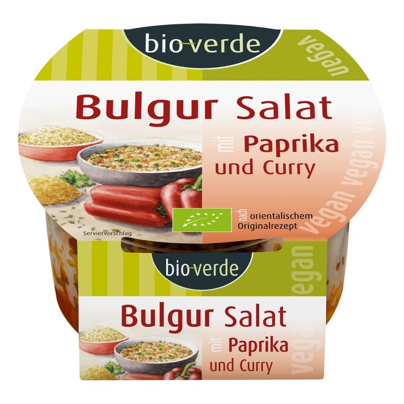 bio-verde Bulgur-Salat mit Paprika und Curry, vegan 125 g - Produktbild