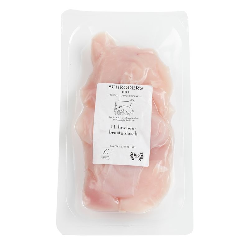 Schröder's Bio Fleisch- und Wurstwaren Hähnchenbrustgulasch 300 g - Produktbild