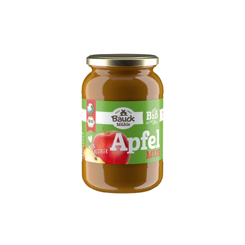Bauck Mühle Apfelmus gesüßt Bio - Produktbild