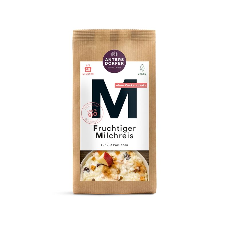 Antersdorfer - Die Bio-Mühle Bio Fruchtiger Milchreis - Produktbild
