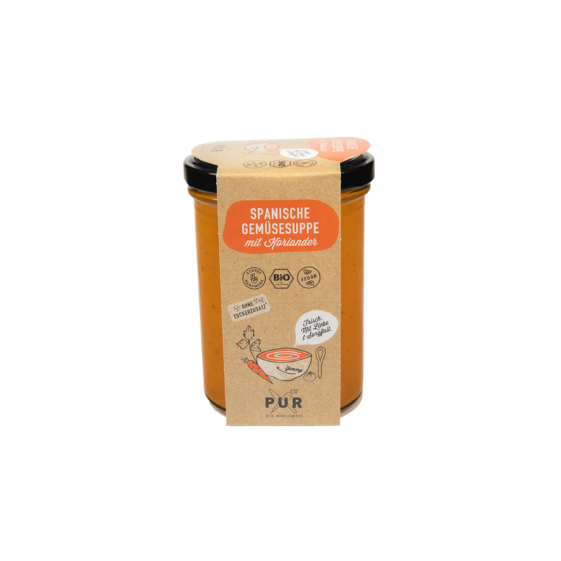 PUR Bio-Manufaktur PUR Spanische Gemüsesuppe mit Koriander - Produktbild