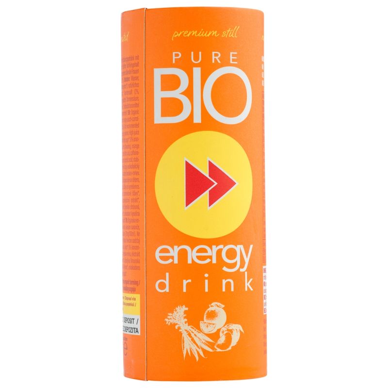 Pure Bio Energy Drink PURE BIO Energy Orange Pfirsich Karotte 250ml Kartondose - Produktbild