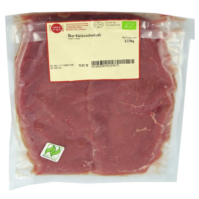Landfrau Öko-Kalbsschnitzel - Produktbild