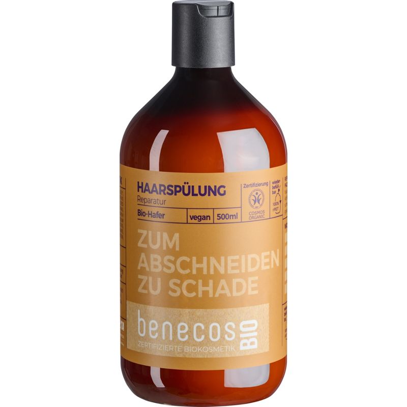 benecos benecosBIO Haarspülung Reparatur BIO-Hafer - ZUM ABSCHNEIDEN VIEL ZU SCHADE - Produktbild