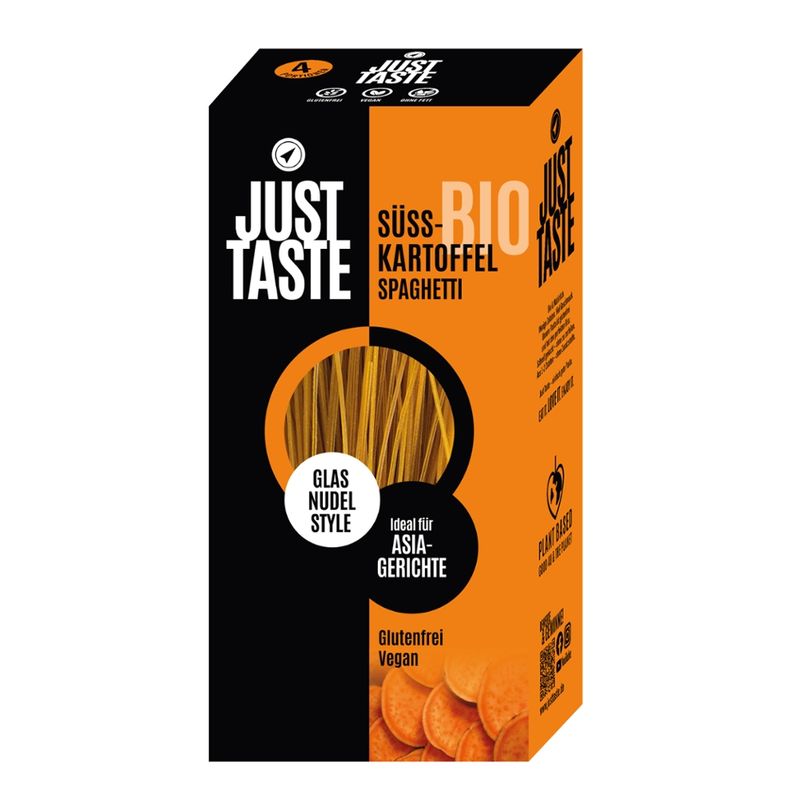 Just Taste Just Taste Bio Süsskartoffel Glas Spaghetti - Produktbild