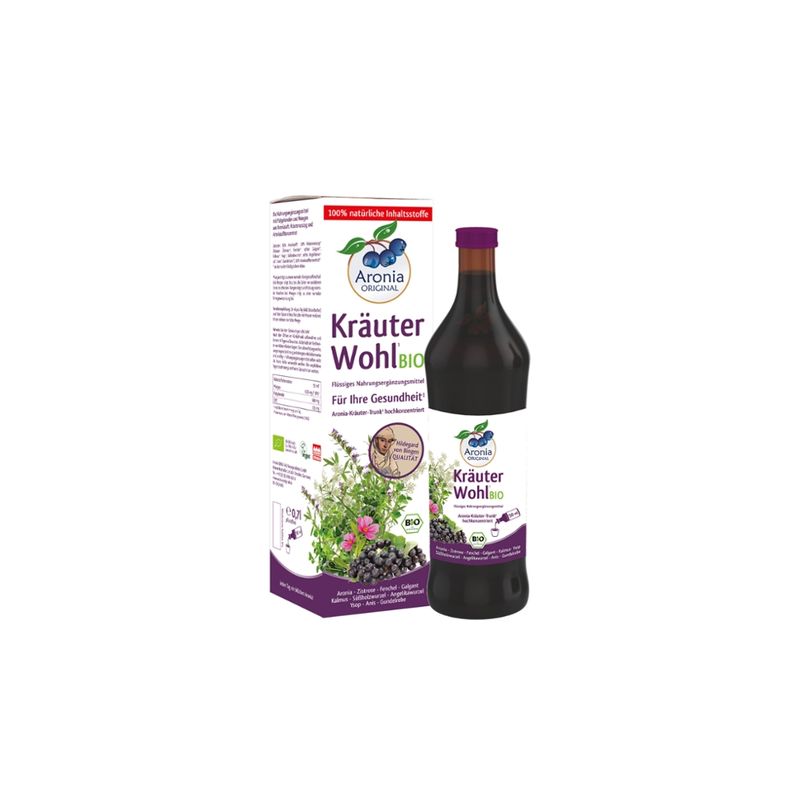 Aronia ORIGINAL Bio Aronia KräuterWohl NEM (flüssig) - Produktbild