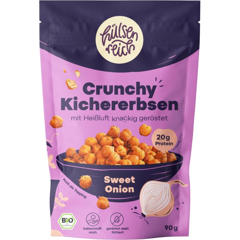 Hülsenreich Crunchy Kichererbsen mit süßer Zwiebel-Gewürzzubereitung - Produktbild