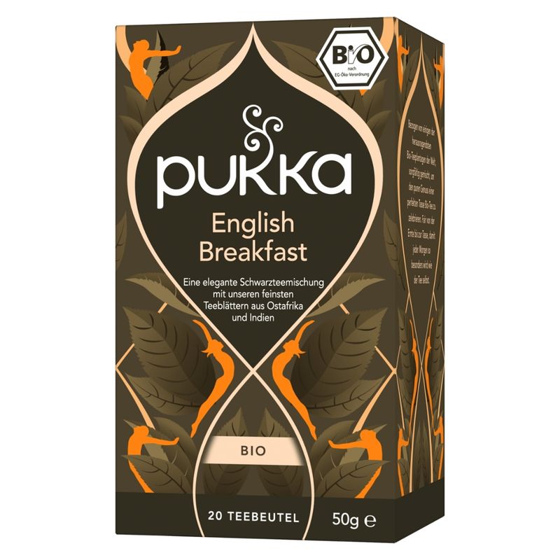 Pukka Pukka Bio-Schwarztee English Breakfast,  mit 20 Teebeuteln - Produktbild