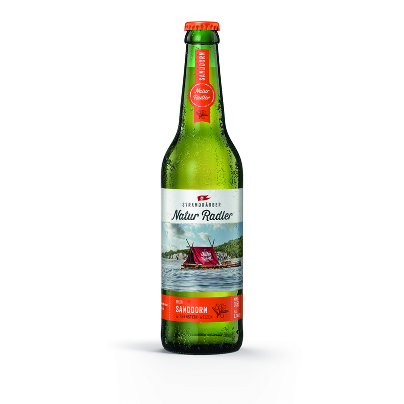 Strandräuber Strandräuber Naturradler Sanddorn 0,5l - Produktbild