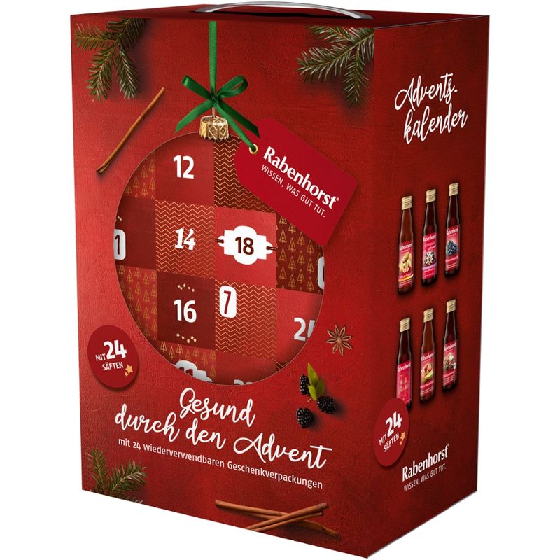 Rabenhorst Adventskalender mit 24 Rabenhorst Mini-Säften - Produktbild
