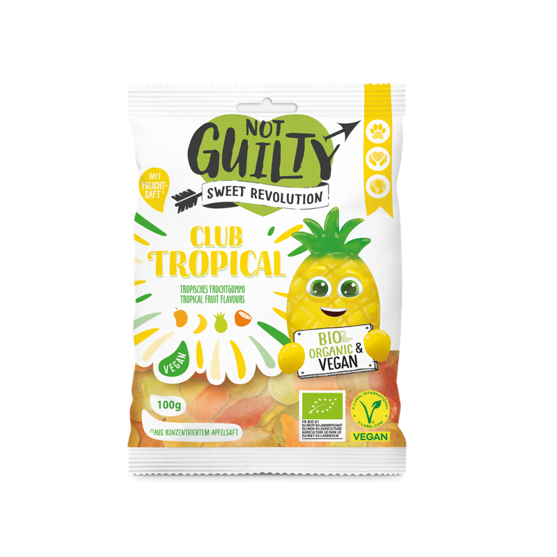 Not Guilty NG CLUB TROPICAL 100G BIO ZERTIFIZIERT DE-OKO-007 / FR NL DE - Produktbild