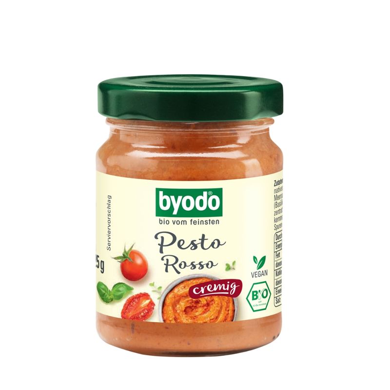 Byodo Byodo Pesto Rosso, creamy, 125 g - Produktbild