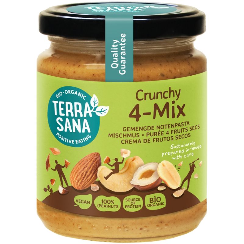 TerraSana 4-Mix Mischmus Crunchy mit Erdnüssen - Produktbild