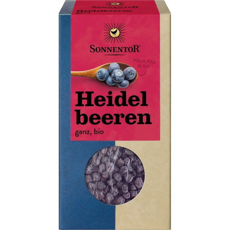 Sonnentor Heidelbeeren ganz, Packung - Produktbild