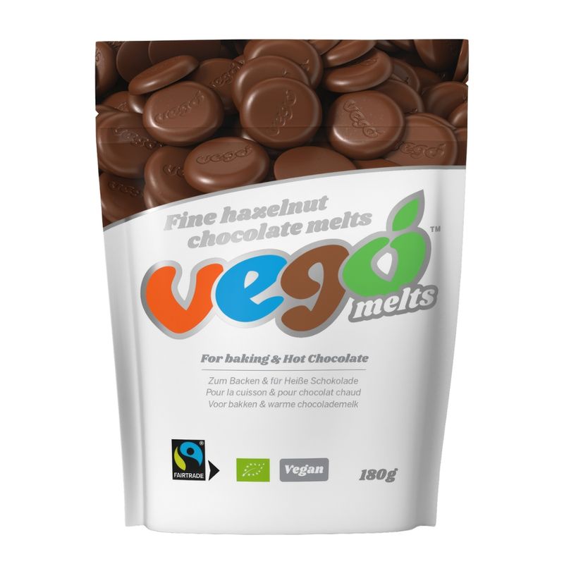 VEGO Vego Fine Hazelnut Chocolate Melts, 180 g - Produktbild