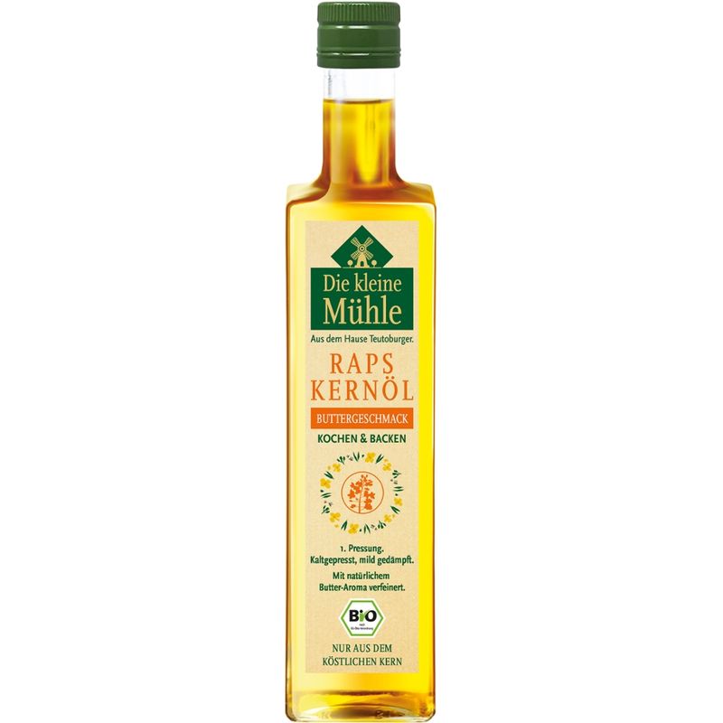 Die kleine Mühle Kl. Mühle BIO Raps-Kernöl BUTTERGESCHMACK 500ml - Produktbild