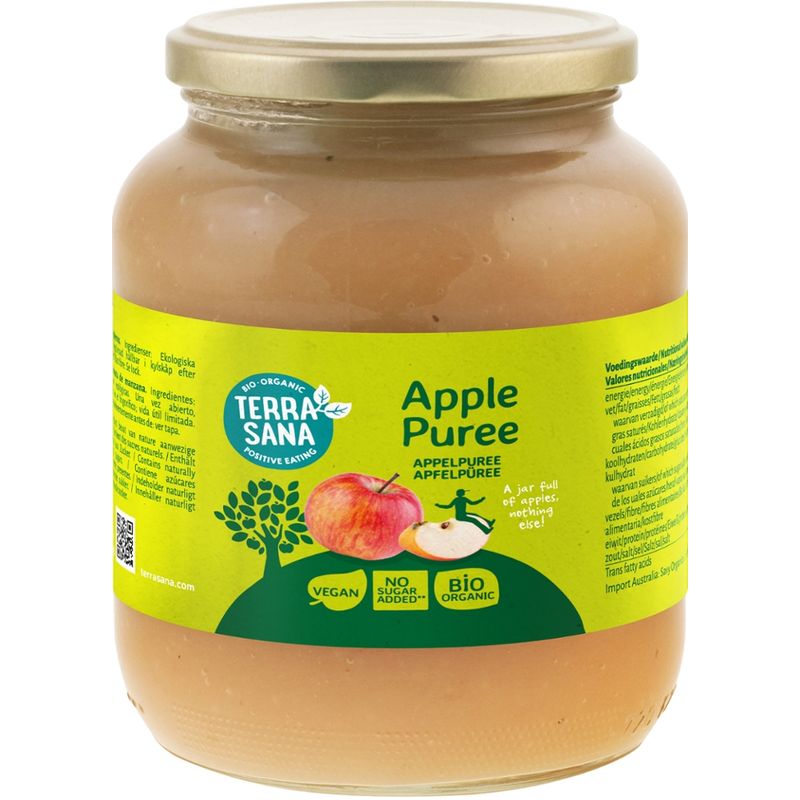 TerraSana Apfelpürree 100% Äpfel - Produktbild