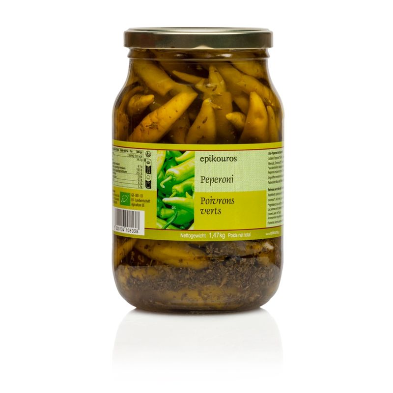 EPIKOUROS Milde Peperonis in Kräuteröl - Produktbild