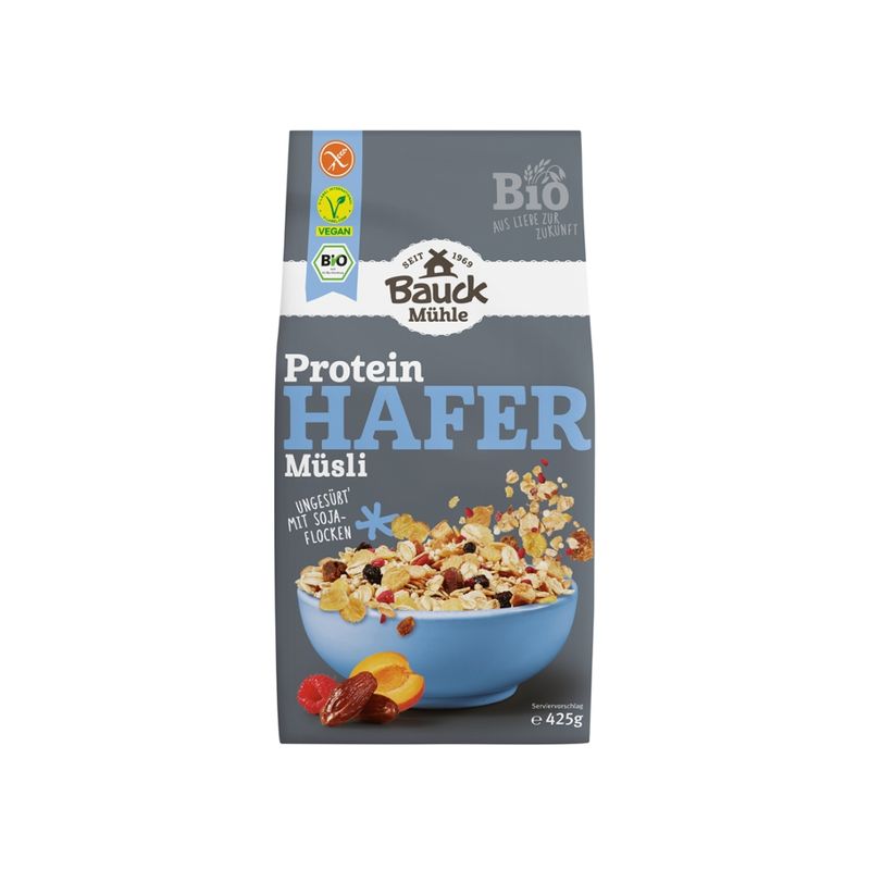 Bauck Mühle Hafer Müsli Protein glutenfrei Bio - Produktbild
